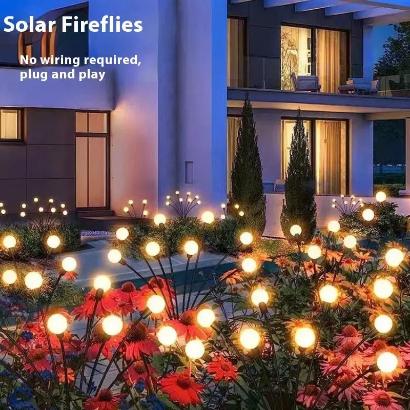 Solar Firefly Villa Outdoor Waterproof Garden Lamp - soilcommander