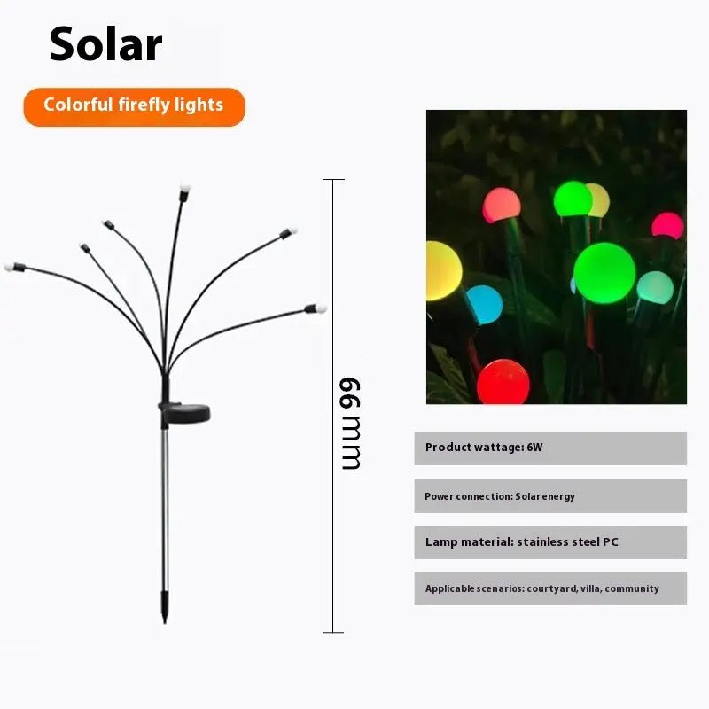 Solar Firefly Villa Outdoor Waterproof Garden Lamp - soilcommander