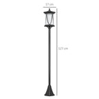 Solar Lamp Post Light 1.3m: Waterproof Garden Path Lighting - soilcommander