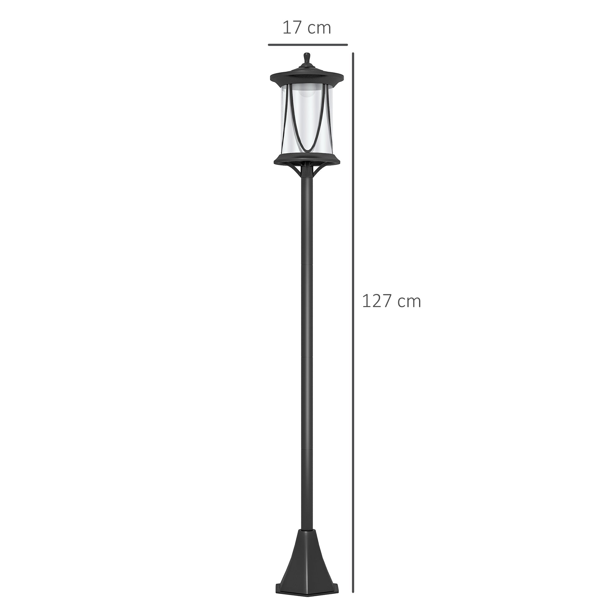 Solar Lamp Post Light 1.3m: Waterproof Garden Path Lighting - soilcommander