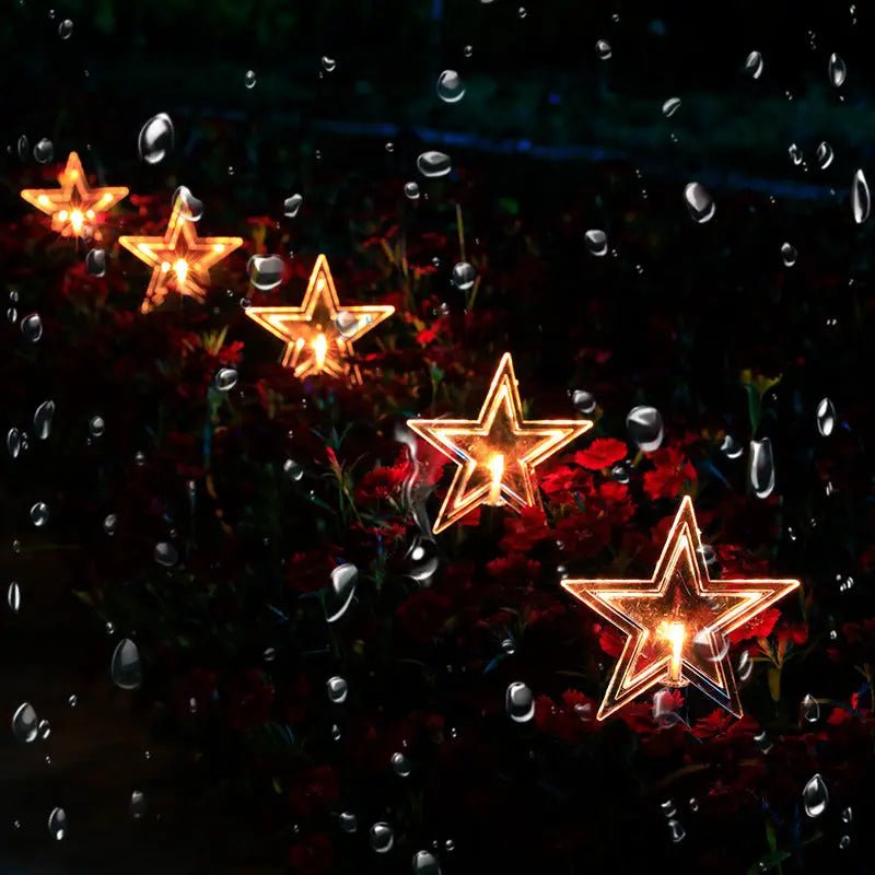 Solar Light Star Snowflake Christmas Tree Garden Light Decoration Lawn Lamp Waterproof Outdoor Lighting Christmas Lights - soilcommander