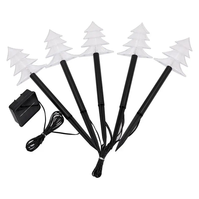 Solar Light Star Snowflake Christmas Tree Garden Light Decoration Lawn Lamp Waterproof Outdoor Lighting Christmas Lights - soilcommander