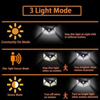 Solar Motion Sensor Lights: 100 LED Outdoor Security (4 - Pack) - soilcommander