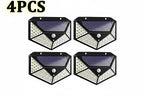 Solar Motion Sensor Lights: 100 LED Outdoor Security (4 - Pack) - soilcommander