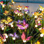 Solar Outdoor Garden Lawn Waterproof Atmosphere Butterfly Ground Lamp - soilcommander