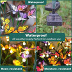 Solar Outdoor Garden Lawn Waterproof Atmosphere Butterfly Ground Lamp - soilcommander