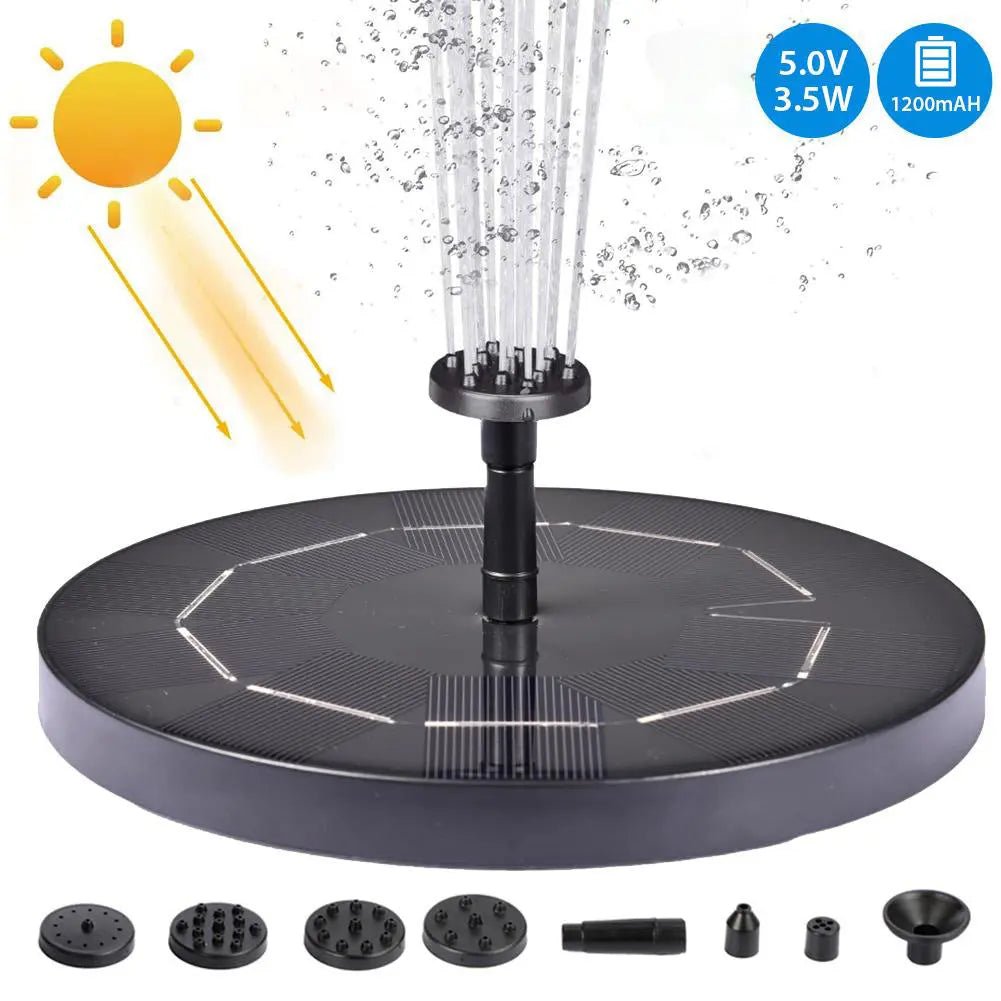 Solar Water Mercury Garden Miniature Floating Fountain - soilcommander