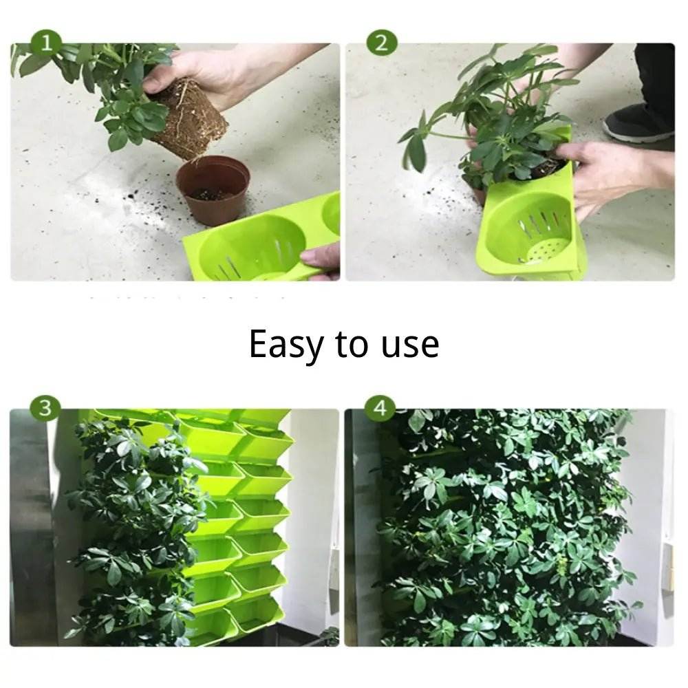 Stackable Vertical Wall Planter for Herbs & Succulents - soilcommander
