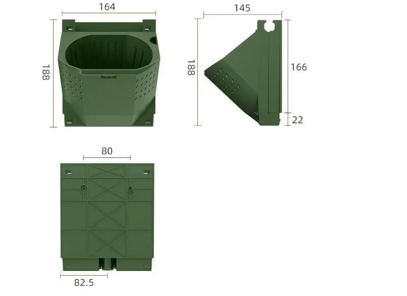 Stackable Vertical Wall Planter for Herbs & Succulents - soilcommander