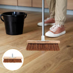 Stiff Bristle Outdoor Yard Broom Head 12 Inch - soilcommander