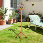Tall Wooden Bird Feeder Stand with Tripod Base - soilcommander
