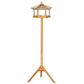 Tall Wooden Bird Feeder Stand with Tripod Base - soilcommander