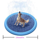 Thickened Cooling Pet Splash Pad Sprinkler Mat for Dogs - soilcommander