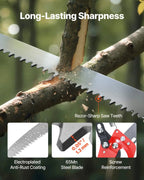 Tree Pruning Saw With Extendable Manual Pole Saw With Scissors - soilcommander