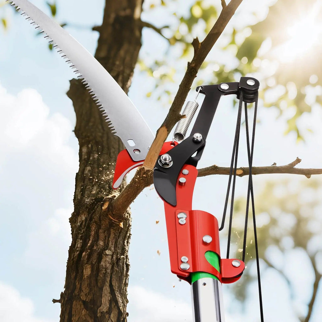 Tree Pruning Saw With Extendable Manual Pole Saw With Scissors - soilcommander
