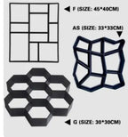 Ultralight diy garden paving mould hexagonal fancy mould - soilcommander