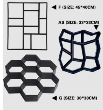 Ultralight diy garden paving mould hexagonal fancy mould - soilcommander