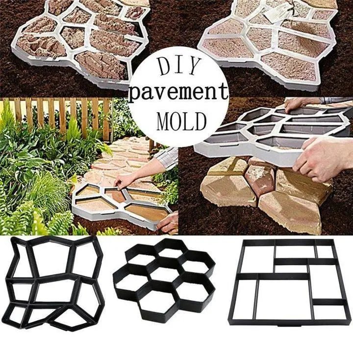 Ultralight diy garden paving mould hexagonal fancy mould - soilcommander
