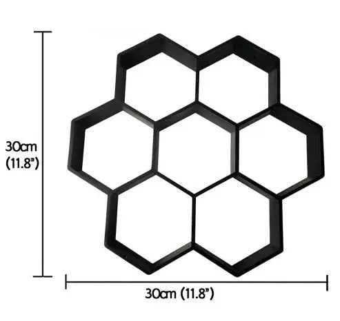 Ultralight diy garden paving mould hexagonal fancy mould - soilcommander
