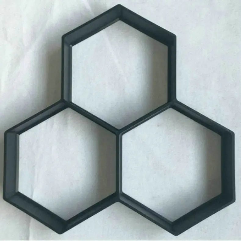 Ultralight diy garden paving mould hexagonal fancy mould - soilcommander