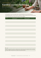 Inside the USA vegetable garden planner PDF — A planning worksheet you fill in for your own plot (page 16)