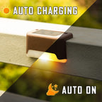 Waterproof Solar LED Step Lights | Auto Dusk - to - Dawn Outdoor Stair Lighting - soilcommander
