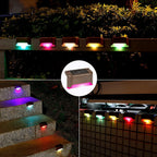 Waterproof Solar LED Step Lights | Auto Dusk - to - Dawn Outdoor Stair Lighting - soilcommander