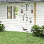 Wild Bird Feeding Station UK - 6 Hooks & 4 Feeders SoilCommander - soilcommander