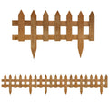 Wooden Garden Border Fence - 12 Pack Picket Edging - soilcommander
