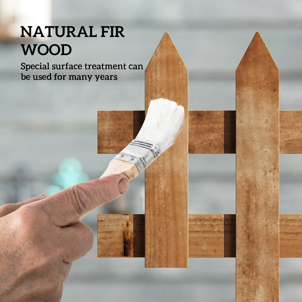 Wooden Garden Border Fence - 12 Pack Picket Edging - soilcommander